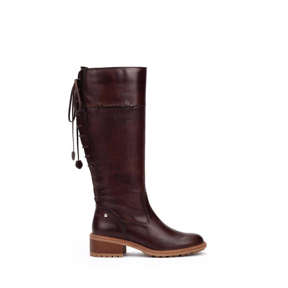 NEW PIKOLINOS women's medina 9782 boots in caoba